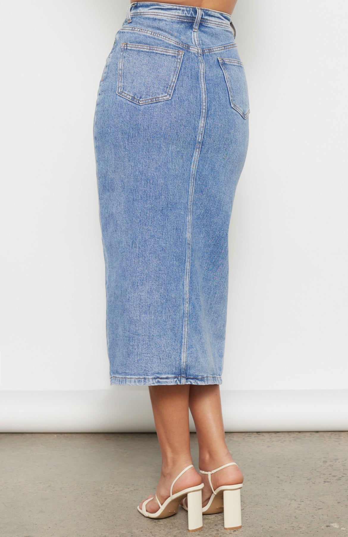 Denim Maxi Skirt - Teddí Apparel