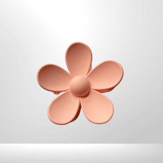 Flower Clip -Peach - Teddí Apparel
